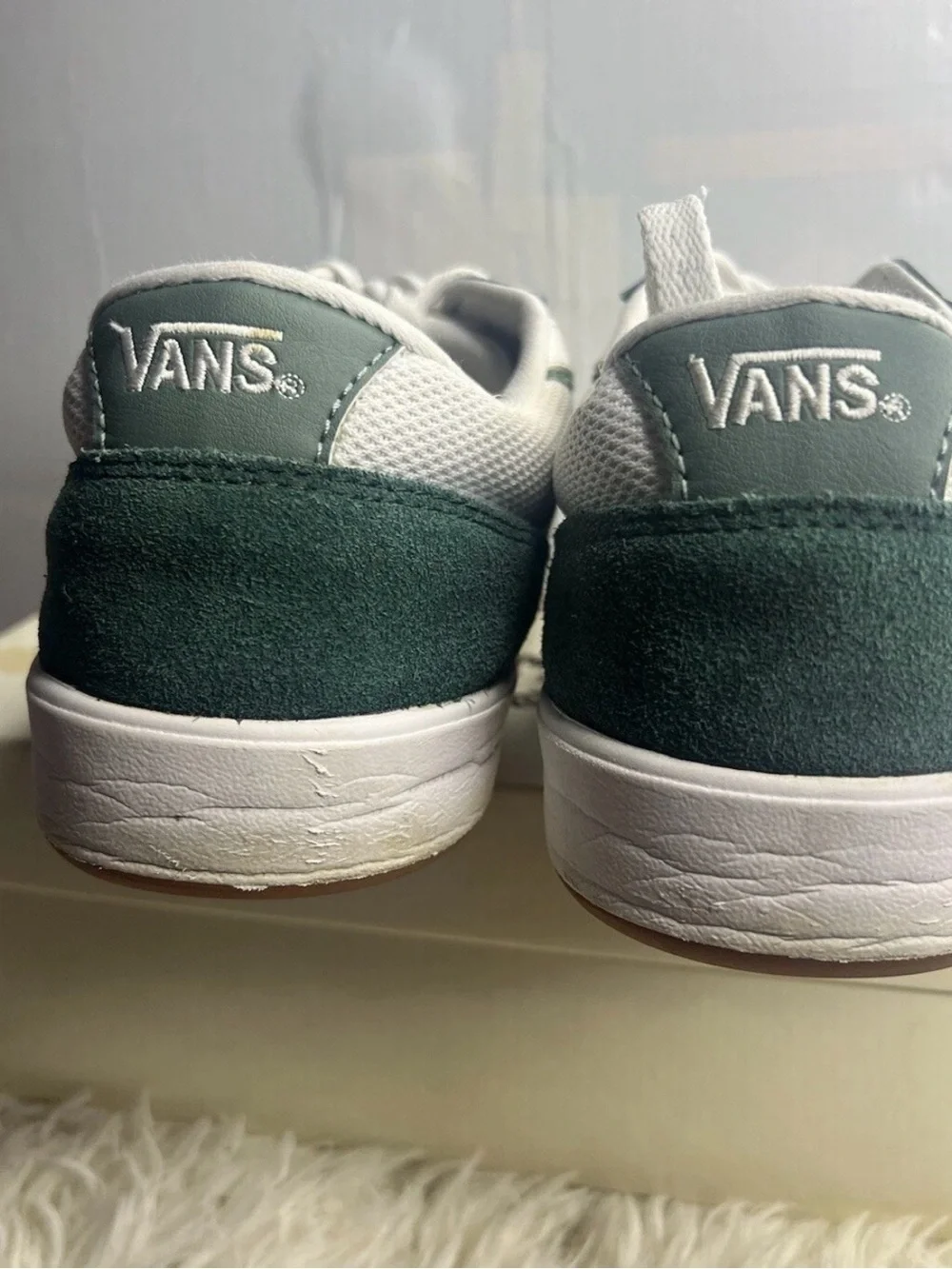 Vans Lowland CC Varsity Green White Skate Sneakers Mens Size 13